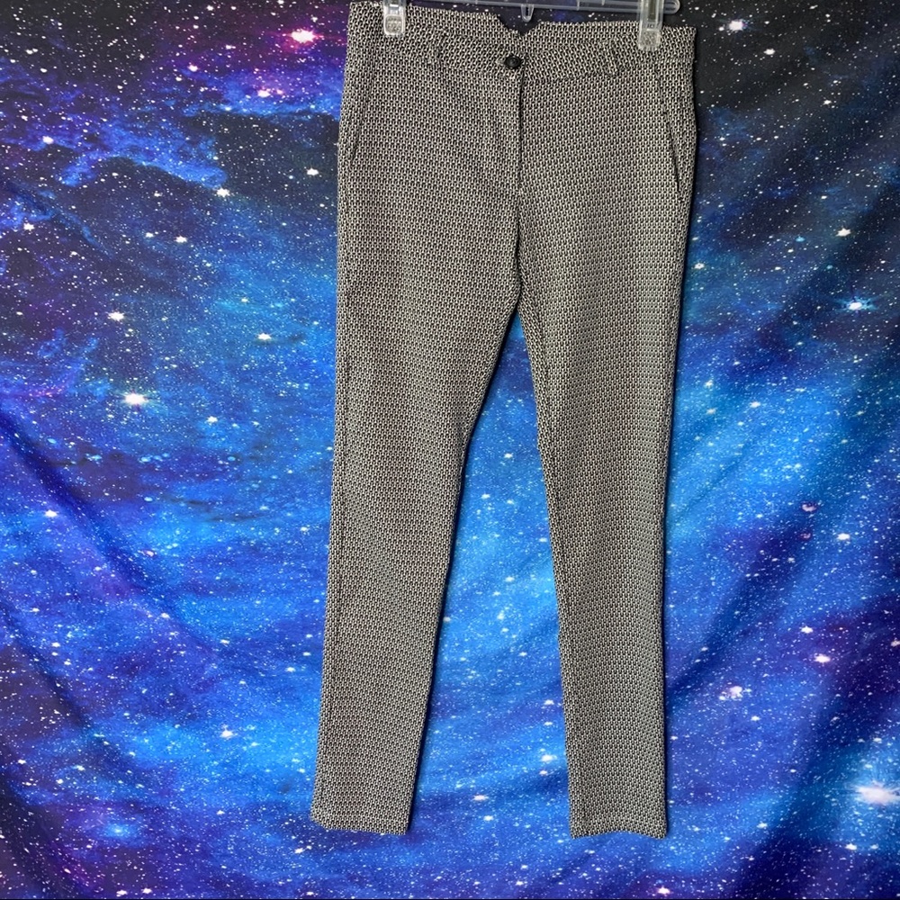 Please- Black & White Geometric Print Pants size S